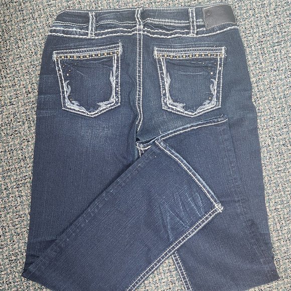 Women's Silver "Tuesday" Blue Jeans Mid Slim Boot W 31 L 33 - Picture 8 of 12